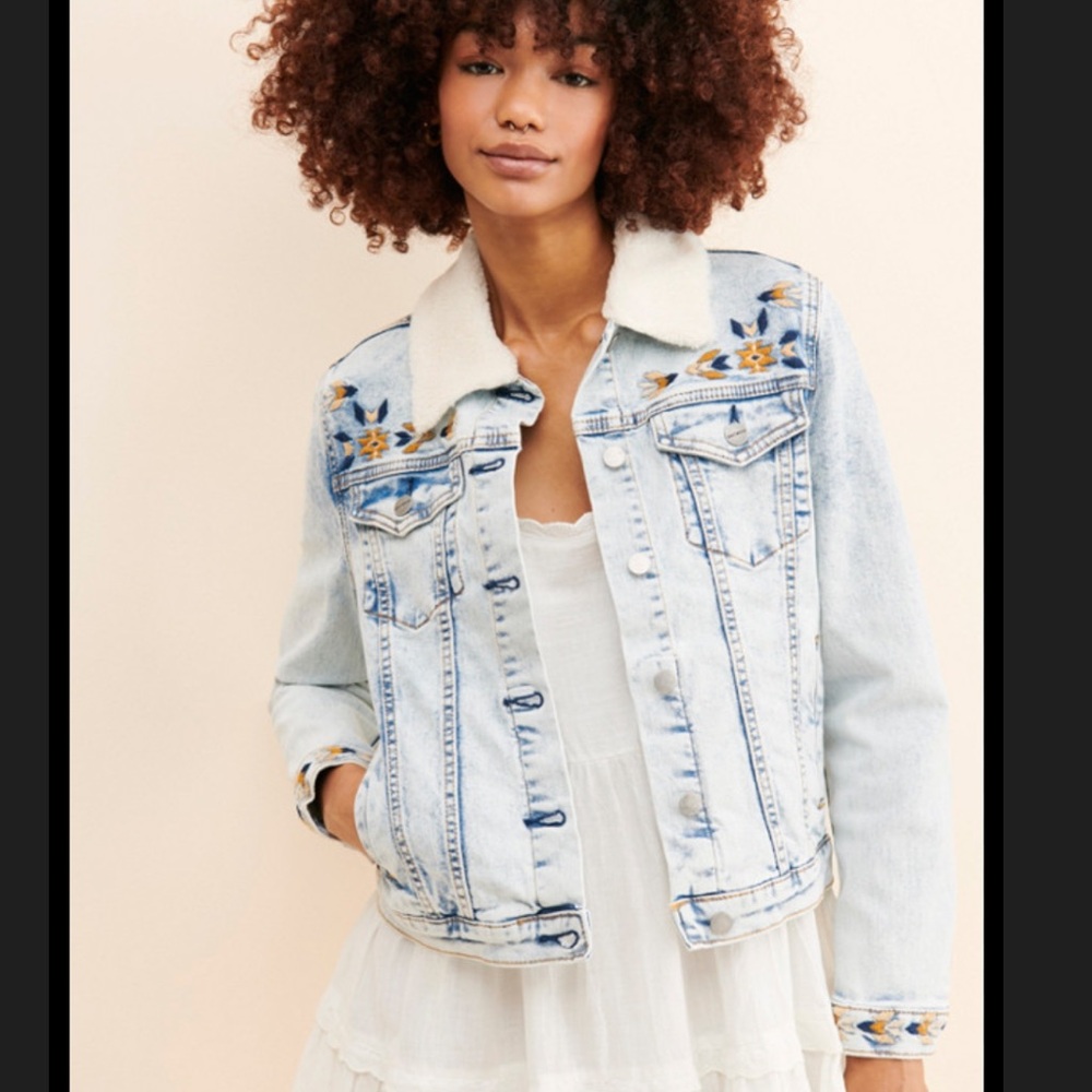Driftwood Embroidered Jean Jacket